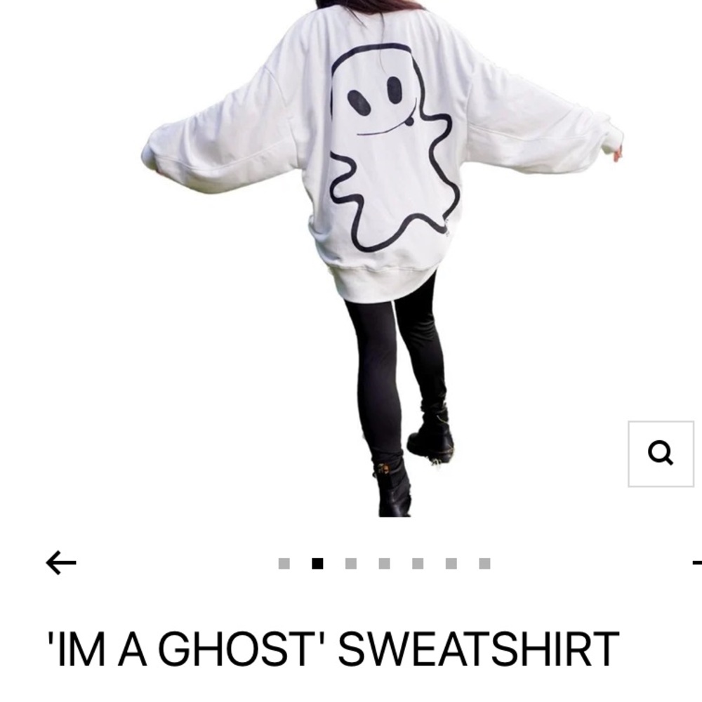 WREN AND GLORY I’m a Ghost White Sweatshirt. One size